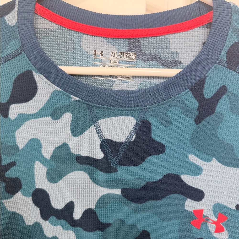 Under Armour Blue Camo Crewneck